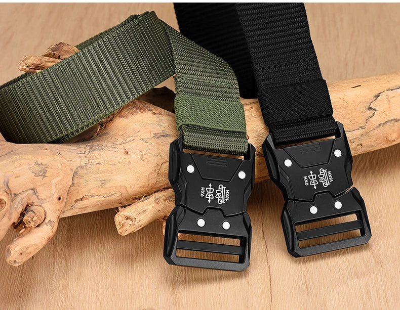 Men's Tactical Canvas Belt – Durable, Breathable, and Built for Adventure