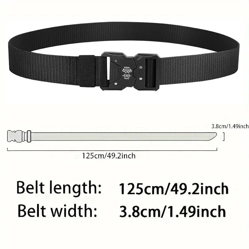 Men's Tactical Canvas Belt – Durable, Breathable, and Built for Adventure