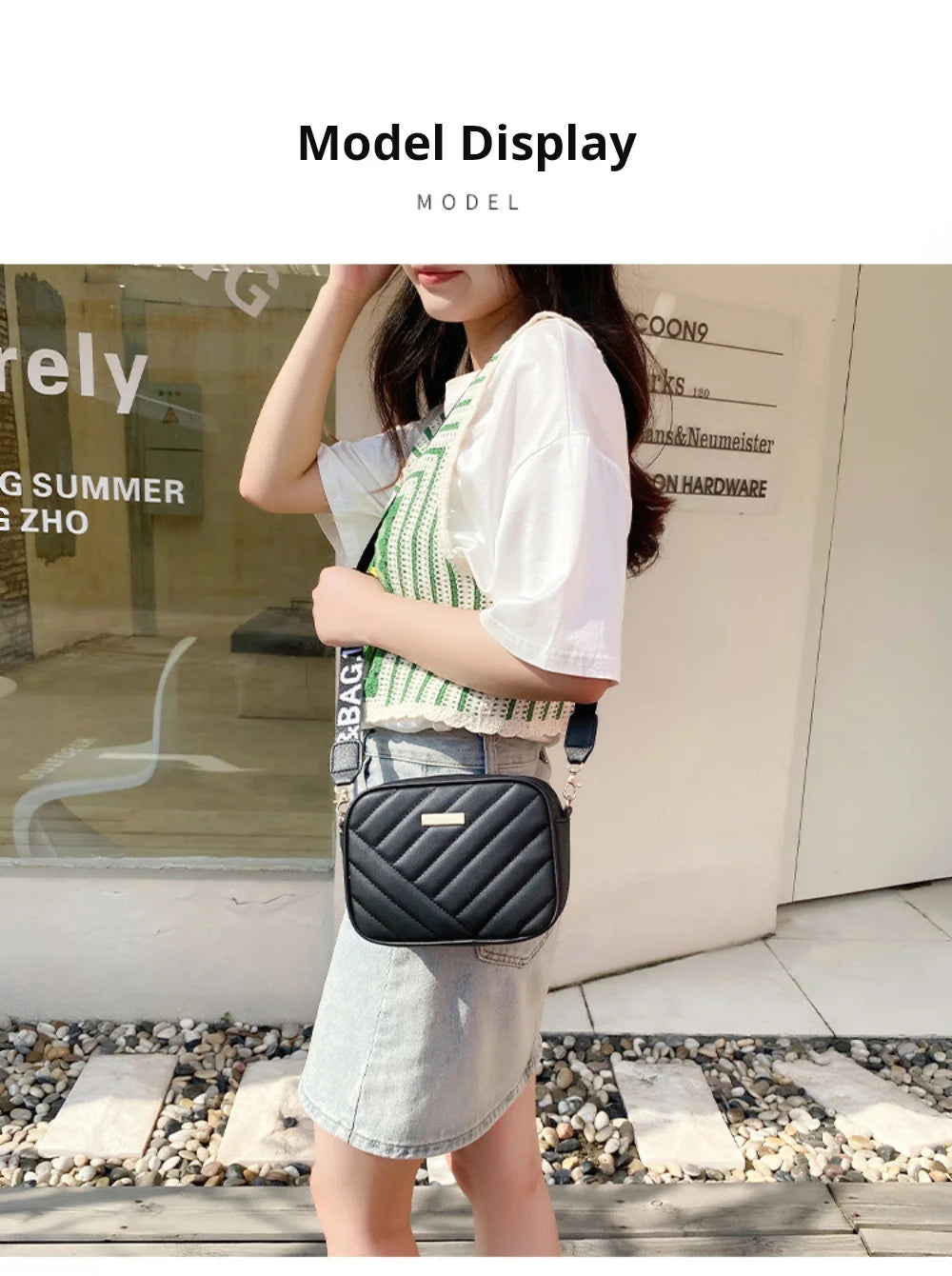 High-Quality PU Leather Shoulder Bag – Women's Crossbody & Messenger Handbag
