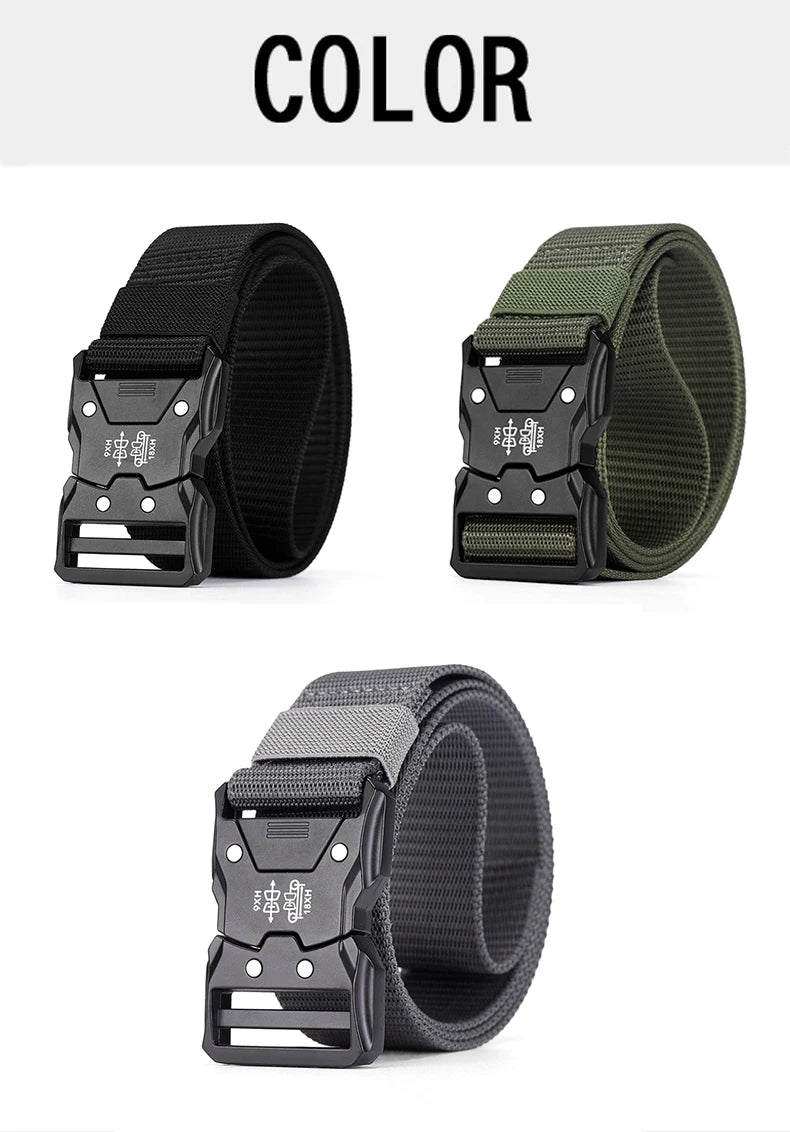Men's Tactical Canvas Belt – Durable, Breathable, and Built for Adventure