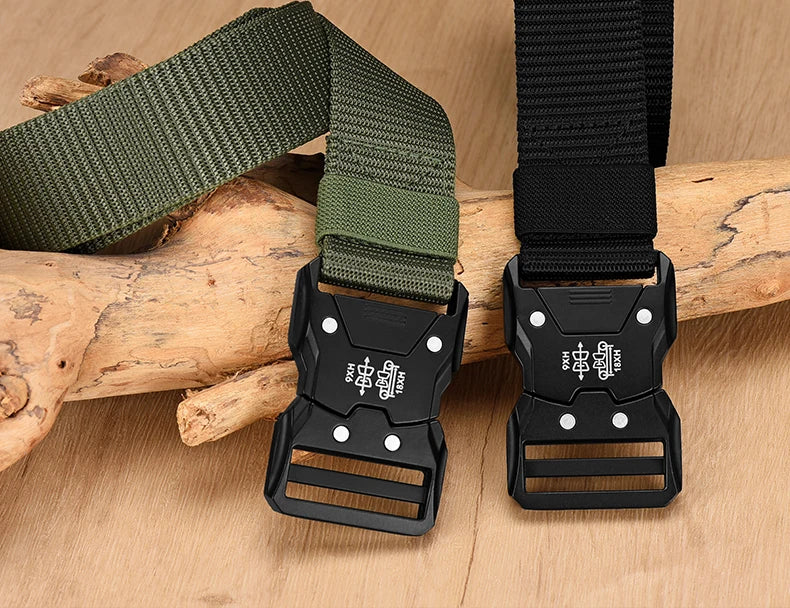 Men's Tactical Canvas Belt – Durable, Breathable, and Built for Adventure