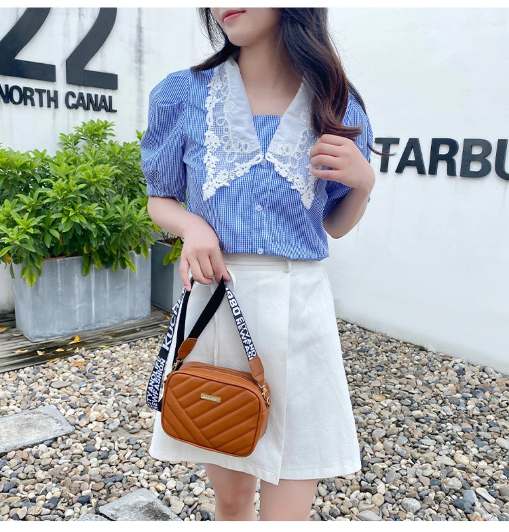 High-Quality PU Leather Shoulder Bag – Women's Crossbody & Messenger Handbag