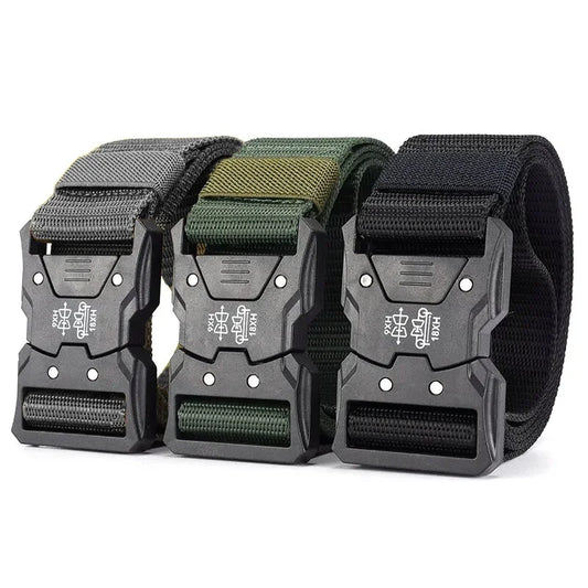 Men's Tactical Canvas Belt – Durable, Breathable, and Built for Adventure