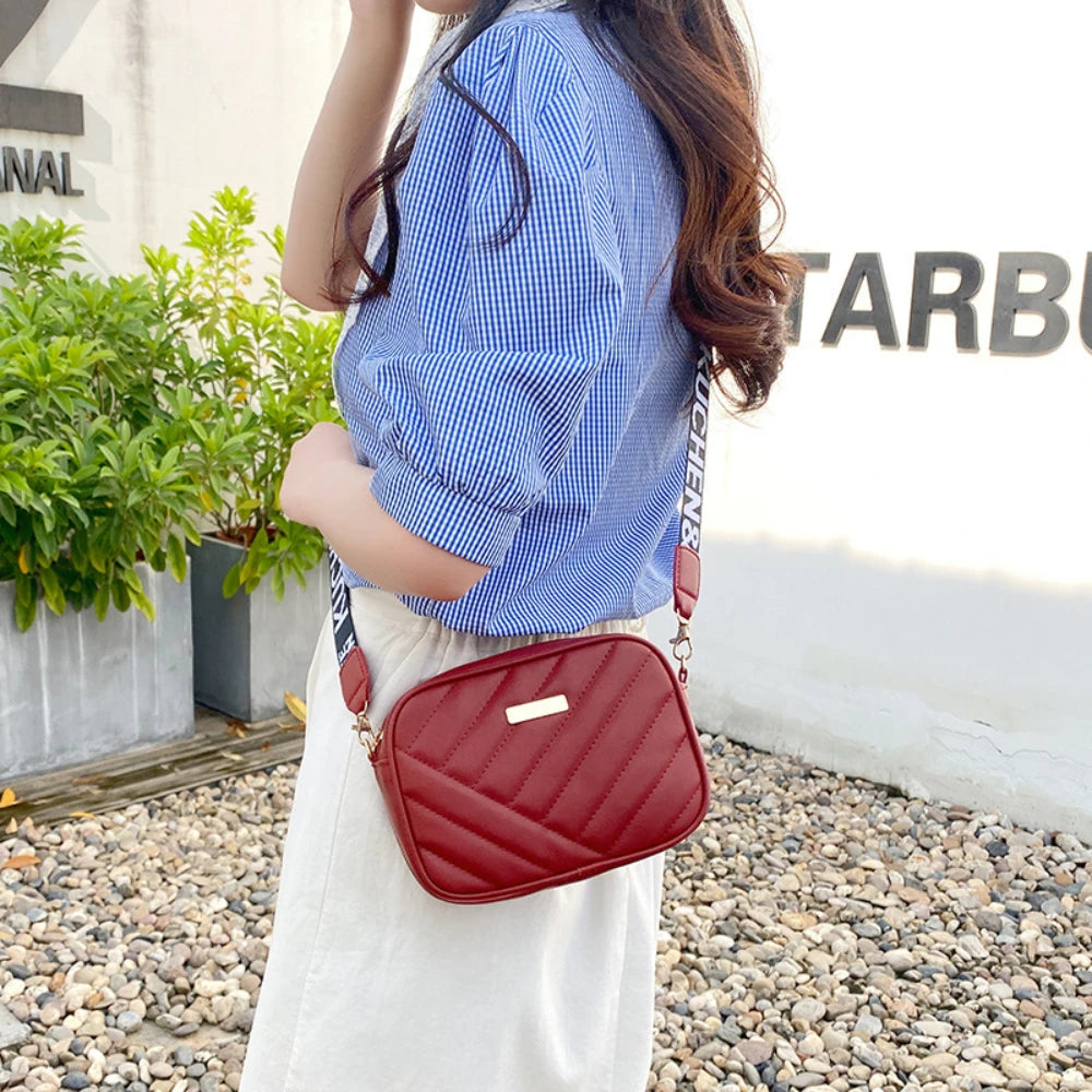 High-Quality PU Leather Shoulder Bag – Women's Crossbody & Messenger Handbag
