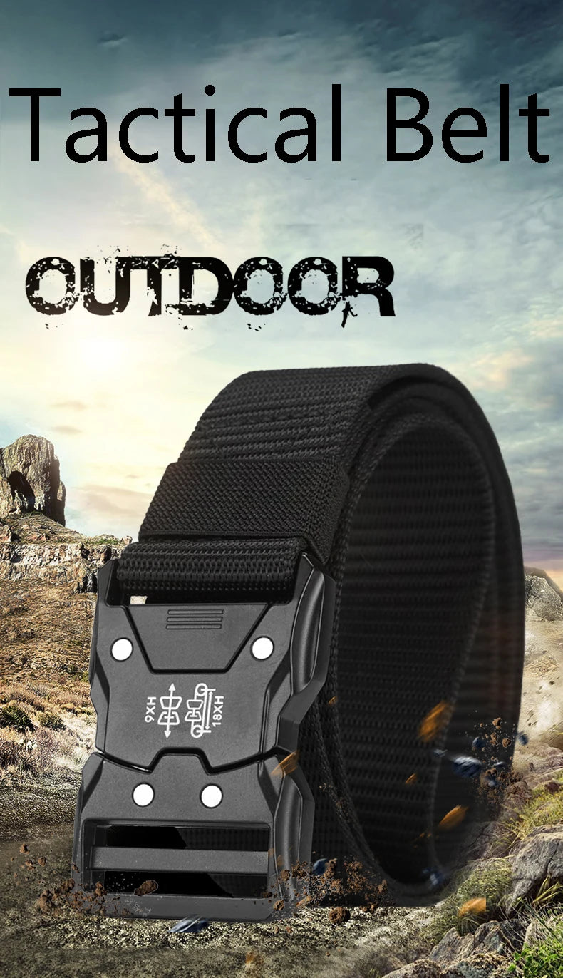 Men's Tactical Canvas Belt – Durable, Breathable, and Built for Adventure