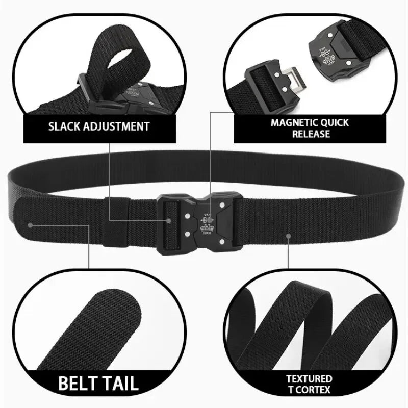 Men's Tactical Canvas Belt – Durable, Breathable, and Built for Adventure