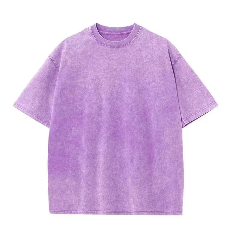 2025 Vintage Washed T-Shirt – Women's Retro Streetwear Tee