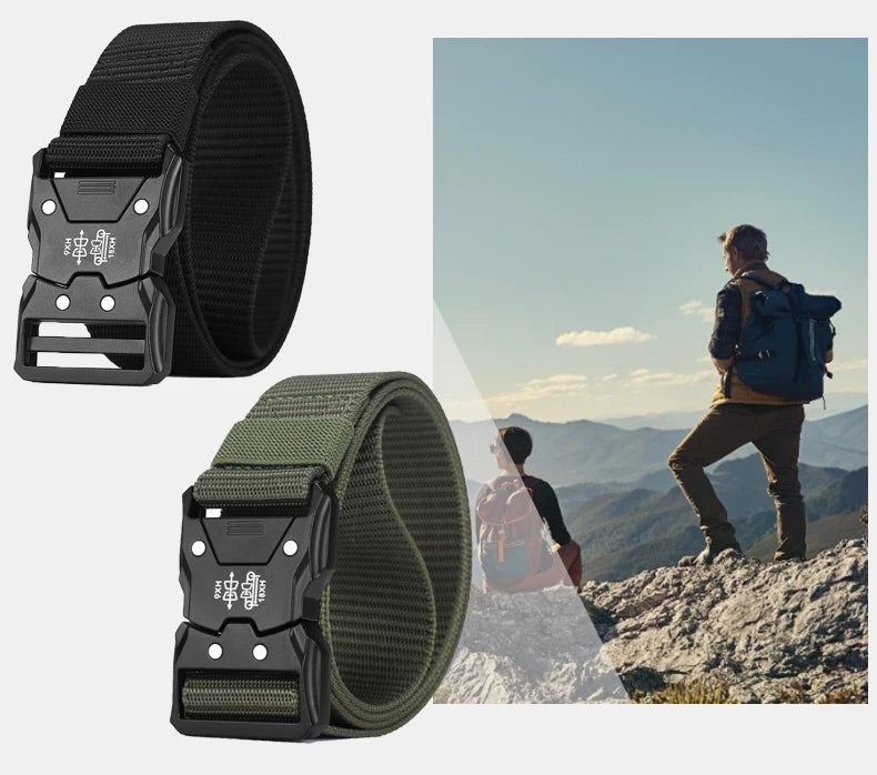 Men's Tactical Canvas Belt – Durable, Breathable, and Built for Adventure
